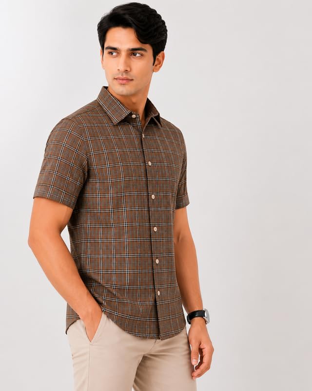 Image of Mens Half Sleeves Regular Shirt