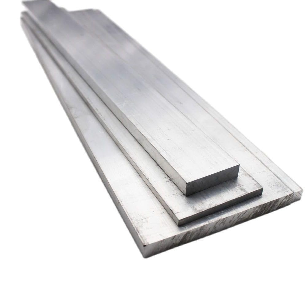 Placa plana de aleación de aluminio 6061-2 mm a 10 mm de espesor, 10 mm a 30 mm de ancho - Hoja de metal duradera for uso industrial - 1 pieza(6x12x100mm)