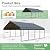 RITERYIFER 20x20 FT Carport Canopy Heavy Duty RV Metal Carports Kits for Garage,Aluminum Car Ports with Steel Shelter Frame Cover for 2 Car or Boats
