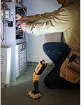 DEWALT 20V MAX LED Work Light, Rechargeable Flashlight, Pivoting Head, Hand Held, Tool Only (DCL050)