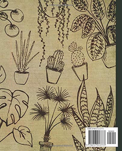 Composition Notebook: Beautiful houseplants lined notebook. Watercolor botanical themed notebooks . Plant notebook gift for indoor plants and nature lover - Image 2