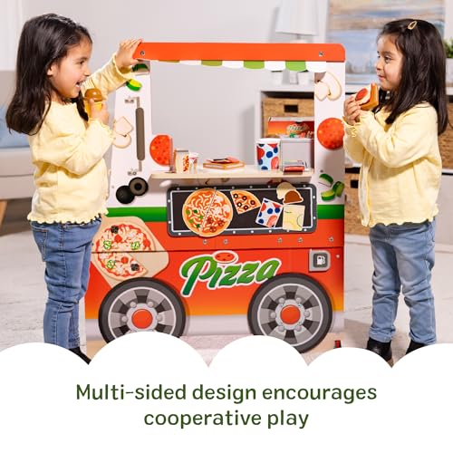 Melissa & Doug Wooden Pizza Food Truck Activity Center - image 4