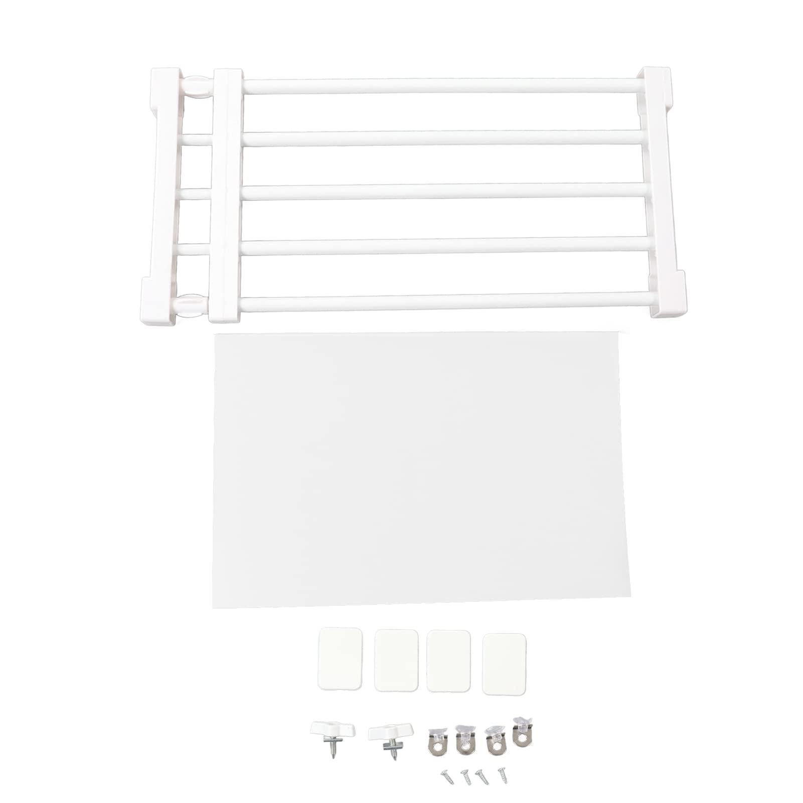 Szafa Napinająca Półka DIY Przegroda Separator Półki Rozkładana Przegroda do Szafy regał Magazynowy do Szafy Szafkowej (Długość 50-80 cm / 19,7-31,5 cala)