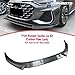 Front Bumper Spoiler Lip Body Kit for Audi A3 8Y Sline 2025+ Gloss Black/Carbon Fiber Look