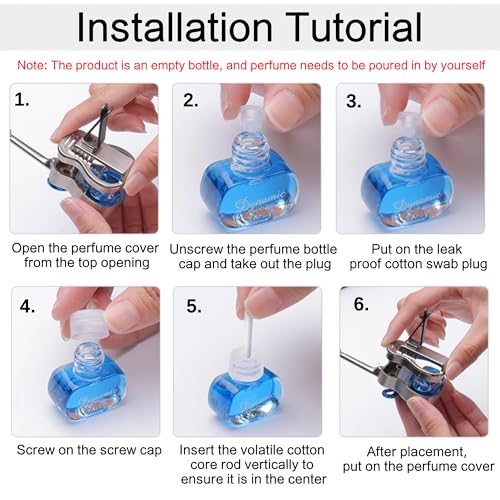 Image of Guitar Car Air Freshener Diffuser Vent Clip Perfume Mini Portable Diffuser Automobile Dashboard Decoration Automobile Air Conditioner Decoration(no perfume)(blue, medium,Without perfume)