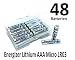 Produktbild NEMT Flachbox mit 48x Energizer Lithium Micro AAA Batterie LR03