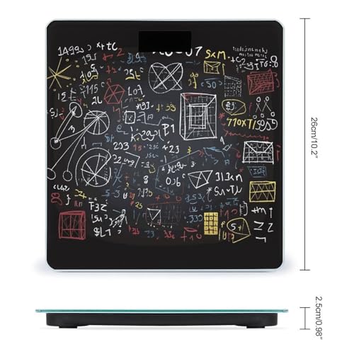Báscula Digital de Vidrio Templado para Baño 10.2x10.2x0.98 pulgadas miniatura 2