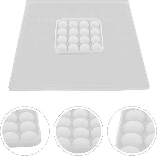 Miniatura 8 de EXCEART Gozi - Molde de ajedrez – Molde de resina de silicona flexible de 11.02 pulgadas para juego de ajedrez de bricolaje, perfecto para