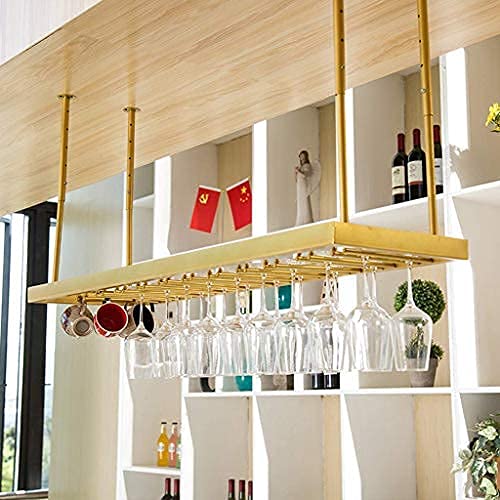 Casier à vin plafond pour libérer l'espace du comptoir de bar encombré - 4