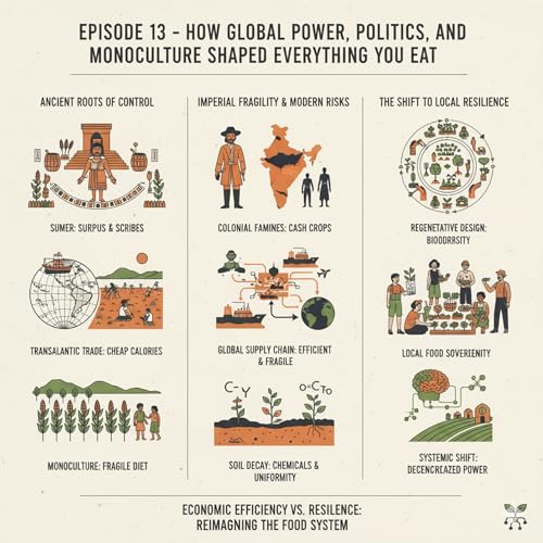 『Episode 13 - How Global Power, Politics, and Monoculture Shaped Everything You Eat』のカバーアート