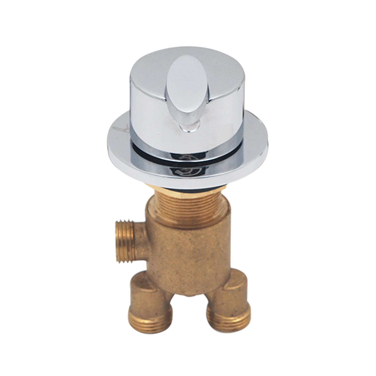 Desvide válvulas de Agua fría y Caliente, Grifo Mezclador de Ducha Dividido latón Cromado con Conector G1/2" y válvula desviadora Agua fría Caliente