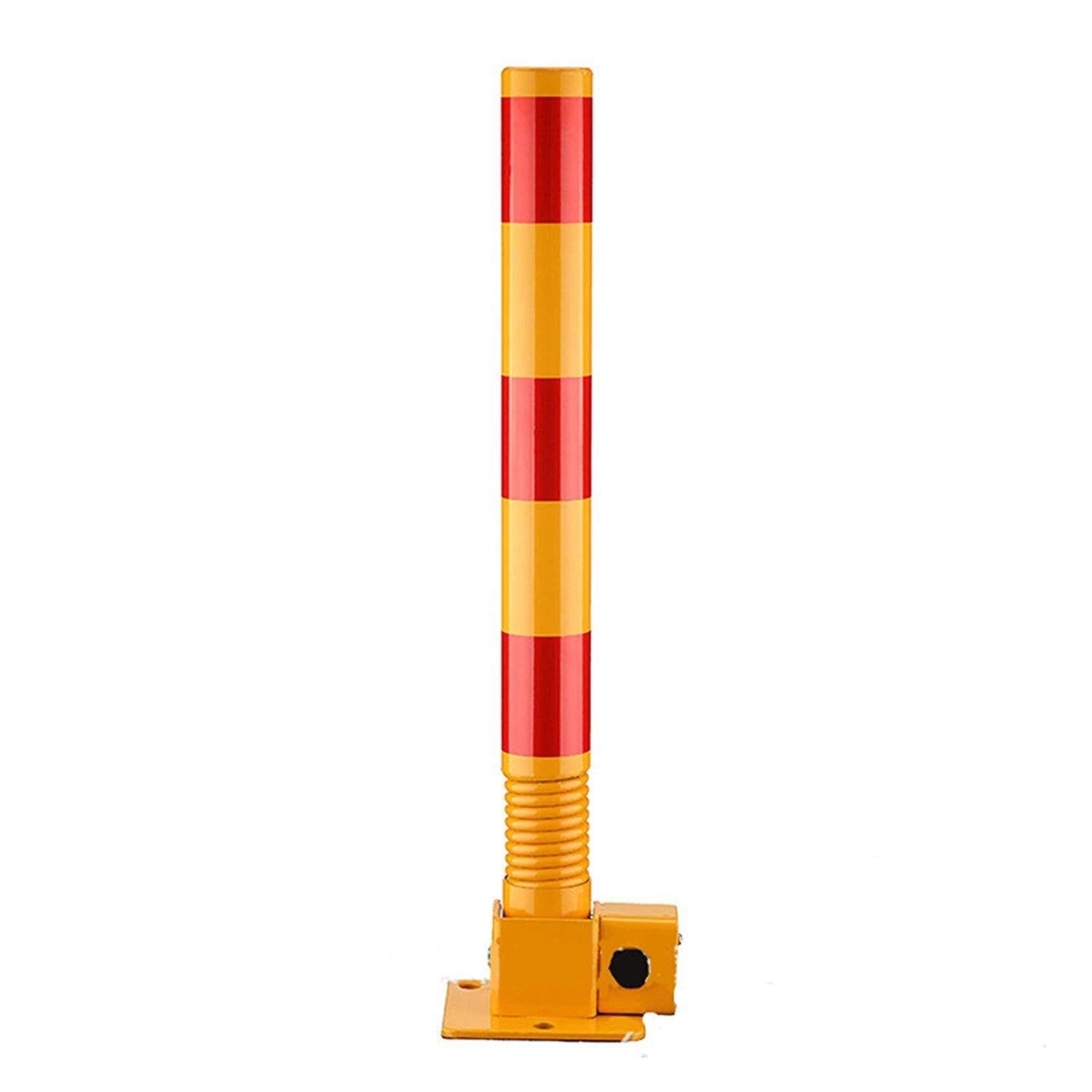 MOKLYF Parking Lock,Parking Barriers Heavy Folding Parking Lane Guardrail Safety Lock Parking Lock Lane Vehicle Hinge Spstrut Column Padlock Bollard