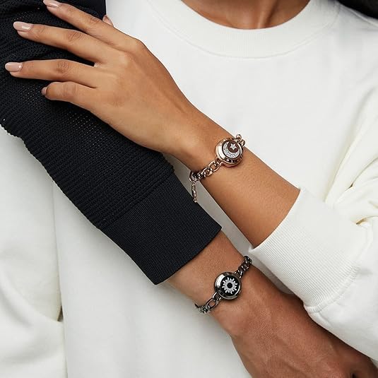 Miniatura 5 de TOTWOO Touch Bracelets for Couples, Vibration & Light up for Love Couples Long Distance Relationship Gifts for Girlfriend Bluetooth Pairing Jewelry