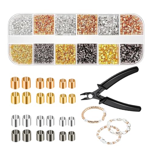 Cuentas de crimpado y alicates para crear tus propias joyas de moda en casa