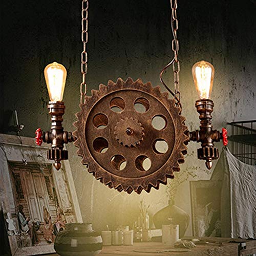 Rust fer antique plafonnier résistant pour éclairage salle café