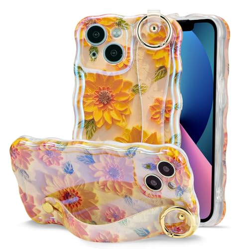 Amazon.co.jp: QLTYPRI iPhone 15 Case, TPU Cover, Wavy, Stylish