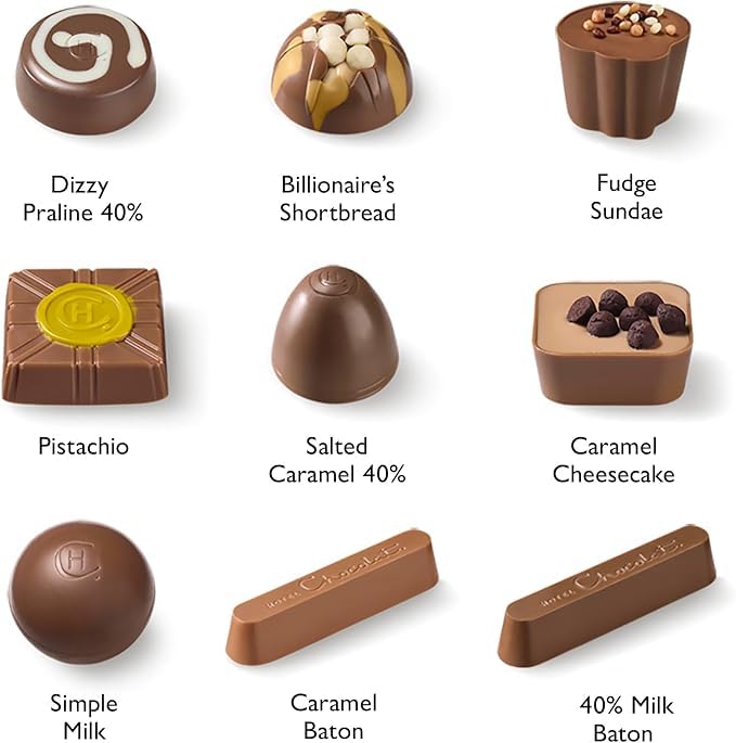 Image of Hotel Chocolat Chocolate Gift Box - Milk Chocolate Assortment, 29 Pieces, Luxury Chocolate Gift