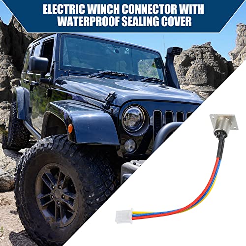 Hihaha Outer/Winch Socket Connector Assembly with Rubber Cover Dust Cover Replacement for Gen2 97495/97412 XRC 9500 12000 Winchs 97495-59 9749559