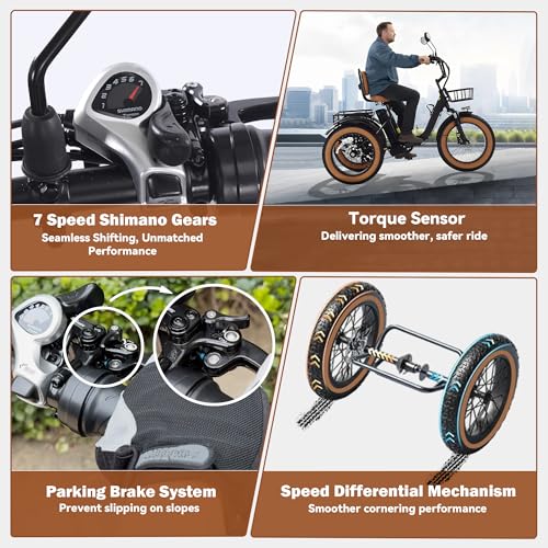 NOMIGO Electric Tricycle Side View