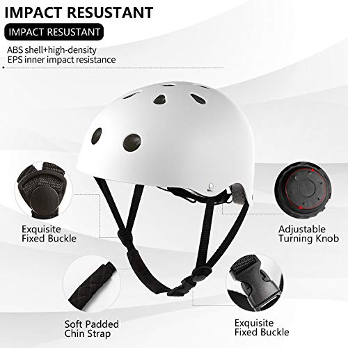 image for Sposuit Skateboard Bike Helmet for Kids Youth Adult, Adjustable Helmet