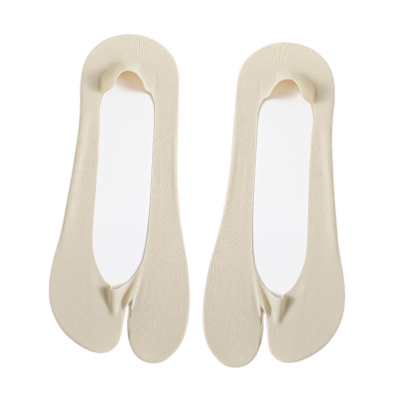 2 Toe Socks Invisible Boat Socks Thin Low Cut Sock for Sports Casual Ladies green-image-28