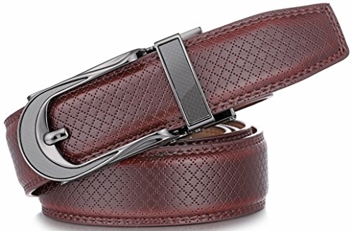 Mens Belt – Italian Designer Leather Belt by Mio Marino – Easy to Adjust Linxx Buckle – Perfect for Casual or Dress Occasion2