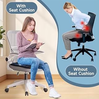 Leanockesa 3D Inflatable Travel Cushion with 49 Air Cells Portable Lightweight Seat Cushion for Airplane, Car, Office and Wheelchair, Foldable Ergonomic Support for Pressure Relief and Comfort