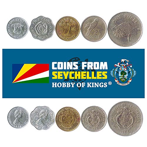 Preisvergleich Produktbild Hobby of Kings - Verschiedene Münzen - altes, sammelbares Seychellen-Devisen für das Sammeln