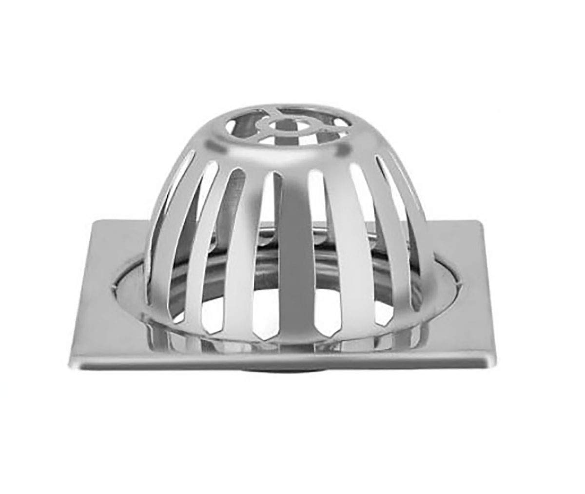 Large Flow Stainless Steel Drainer Roof Dome Sink Balcony Outdoor Drain  Anti Blocking Strainer 4" With SQUARE Bracket (2 Count) - - Amazon.com