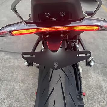 Off-Road Motorcycle Folding Rear License Plate Holder Fender Eliminator Kit Competible With CFMOTO 675NK 675 NK 675 SS CF Moto 675SR 675 SR SR-R 2024 2025
