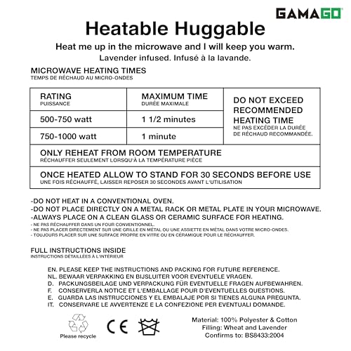 image for GAMAGO Sloth Heating Pad & Pillow Huggable- Microwavable Heat Pad for 