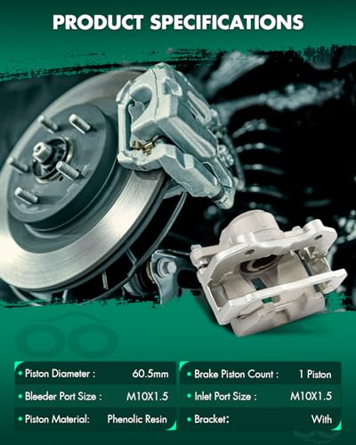 Image of SCITOO 18B4968A Front Right Passenger Side Brake Caliper Fits For Chrysler For 300 2012-2021,For Dodge For Challenger 2012-2021,For Dodge For Charger 2012-2021, With Bracket,1PC