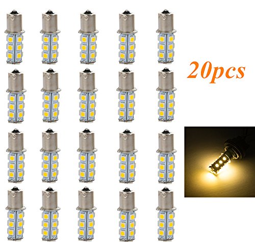 ZHOL® 20 X 1156 7506 1003 1141 LED 18 SMD LED Bulbs Interior RV Warm White