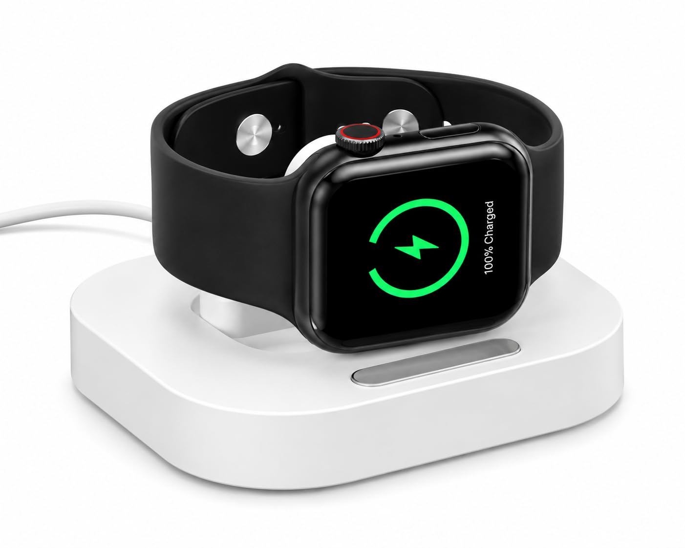 Mizi Magnetic Wireless Charging Stand for Apple Watch, Foldable 2-in-1 Charging Dock Compatible with Apple Watch Series 11/10/9/8/7/6/5/4/3/2/SE/Ultra 3/2/1, Portable Desktop Watch Charger - White-image-13