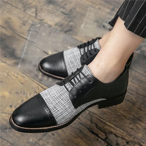 Mens Comfortable Lace Up Derby Casual Shoes Genuine Leather for Business and Formal2