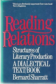 Hardcover Reading Relations Structures of Literary [Unqualified] Book
