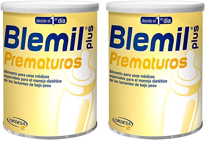 Blemil Plus Prematuros | 400g | Fórmula Láctea en polvo para Recién Nacidos con Bajo Peso (Paquete de 2)