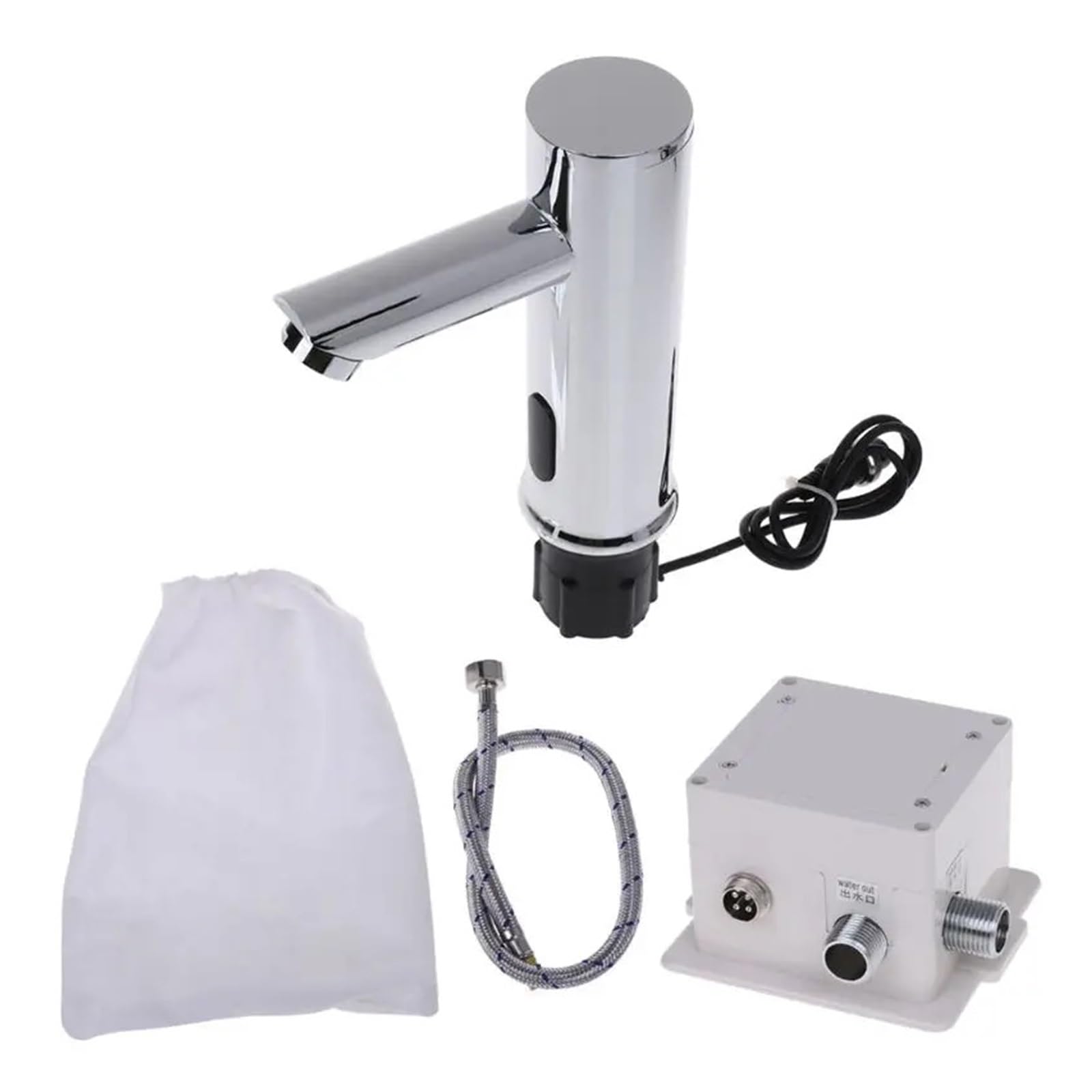 Bathroom Automatic Infrared Sensor Sink Faucet Touchless Basin Water Tap Deck Mo Dropshipping(Silver Short)
