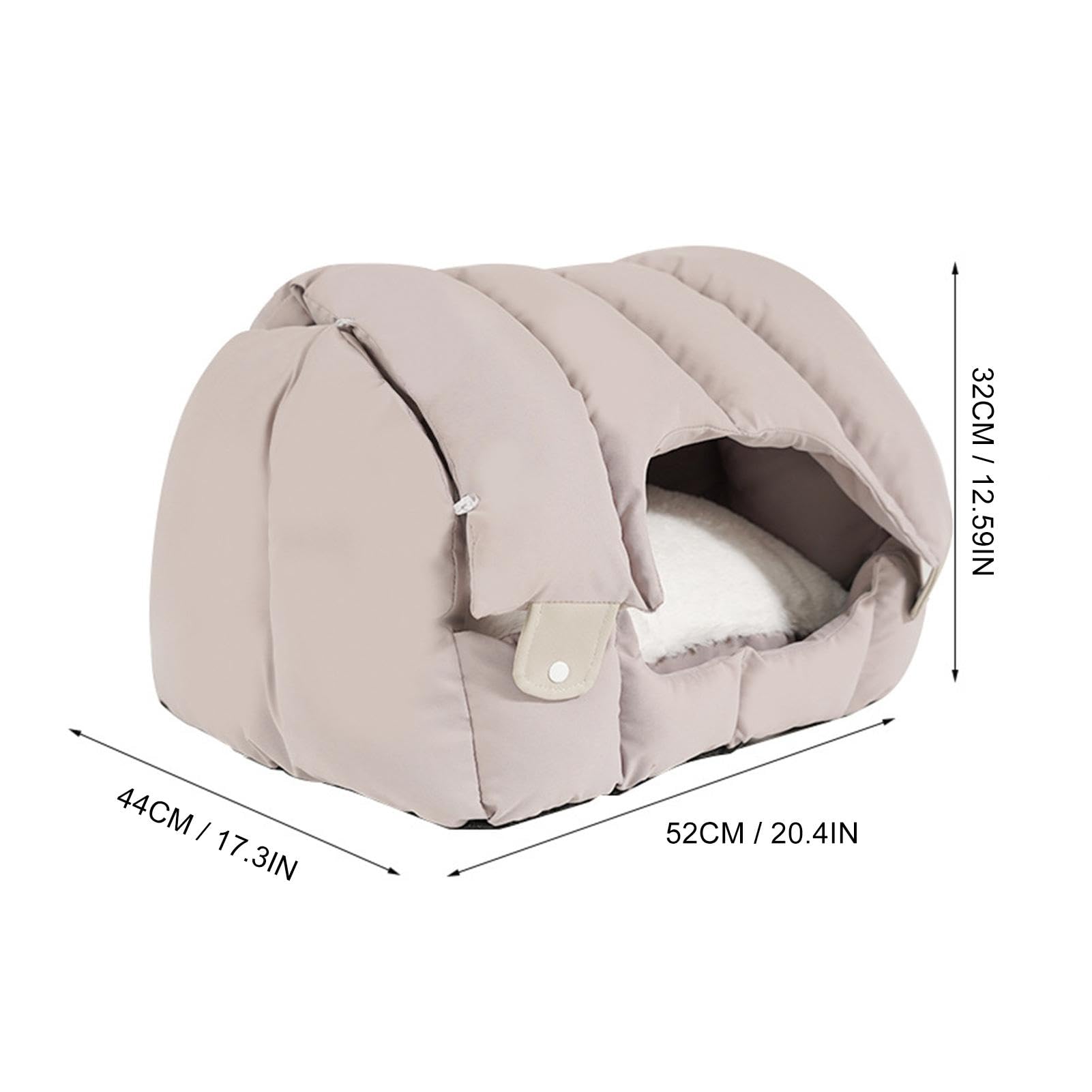 Letti per gatti Grotte, Divano per gatti Letti per gatti chiusi pieghevoli | Forniture per animali domestici antiscivolo rimovibili Lavabile Comodo di