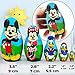 Matryoshka Babushka Russian Nesting Wooden Doll Cartoon Mickey Mouse Minnie Donald Duck Babouska Matrioska Stacking 5 Pcs