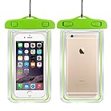 100% nuevo y de alta calidad. Luz nocturna chendongdong agua impermeable bolso del teléfono bolsa teléfono móvil bolsa de buceo para Samsung S6 para iphone 6 Plus Verde verde