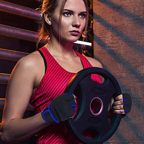 Image of Sports Glove for Men & Women, Gym Workout Gloves, Gym Accessories, Fitness Gloves, Hand Glove, Grip Gloves, Exercise Gloves (Blue)