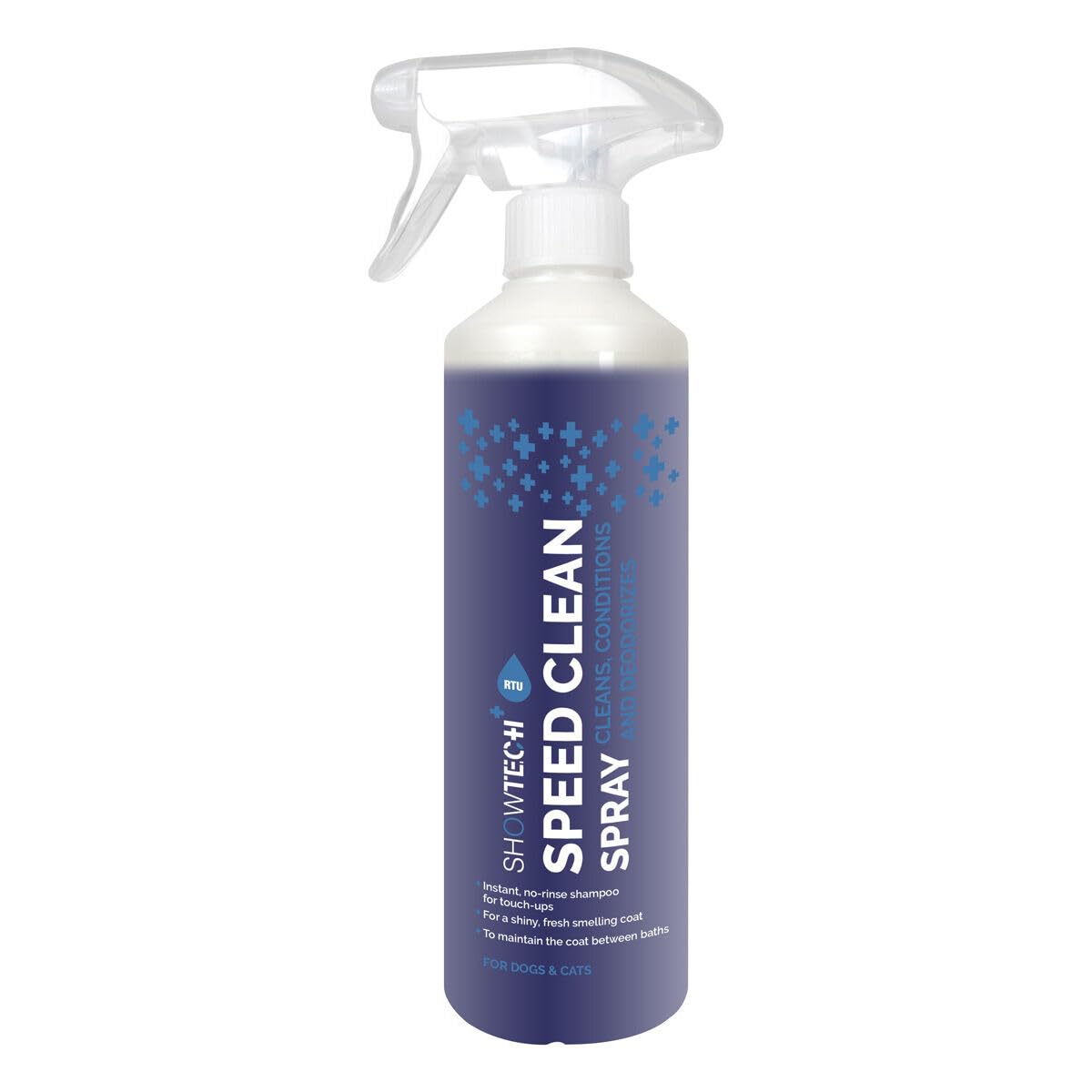 Show Tech+ Speed Clean Spray: Quick & Effective Cleaning - Pet-Friendly Formula - Refresh & Cleanse Coat - No-Rinse Solution - Convenient Grooming, 500ml