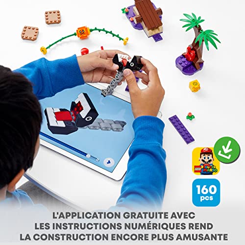 LEGO Super Mario Ensemble d’extension La rencontre de Chomp dans la jungle 71381 LEGO - vue 10