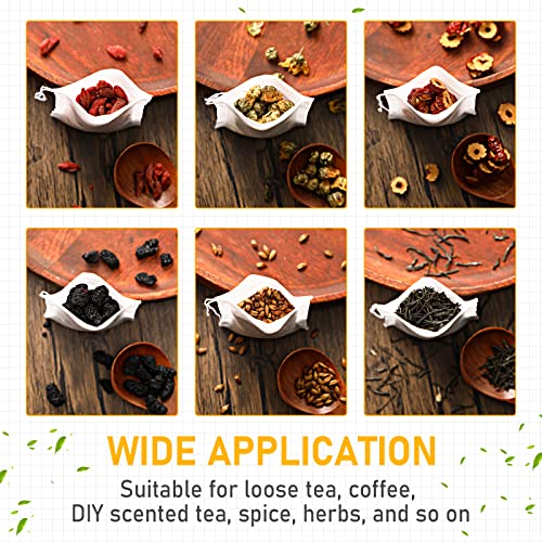 1000 Pcs Tea Bags For Loose Leaf Tea Filter Bags Disposable Empty Tea Bags For Loose Leaf Tea With Drawstring For Spice Sachet Bath Cooking (2 X 2.76 Inch) #TOP3