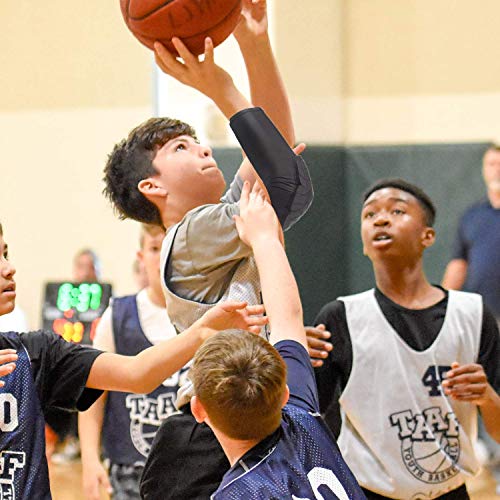 Bohope Kids Youth 5-15 Years Padded Arm Sleeve Compression Elbow Protective #TOP5