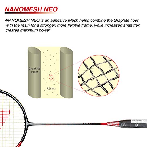 Yonex Astrox Smash Badminton Racket, Black/Red F/S #TOP7