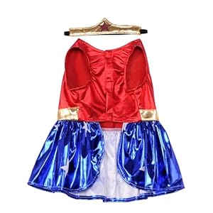 Rubies DC Comics Pet Costume, Medium, Wonder Woman Rubies DC Comics Pet Costume Medium Wonder Woman