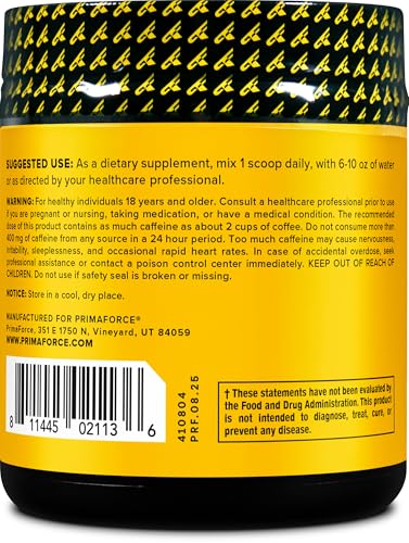 Image of Primaforce Guarana Powder (200g) Unflavored, 1g Per Serving (Pack of 3)