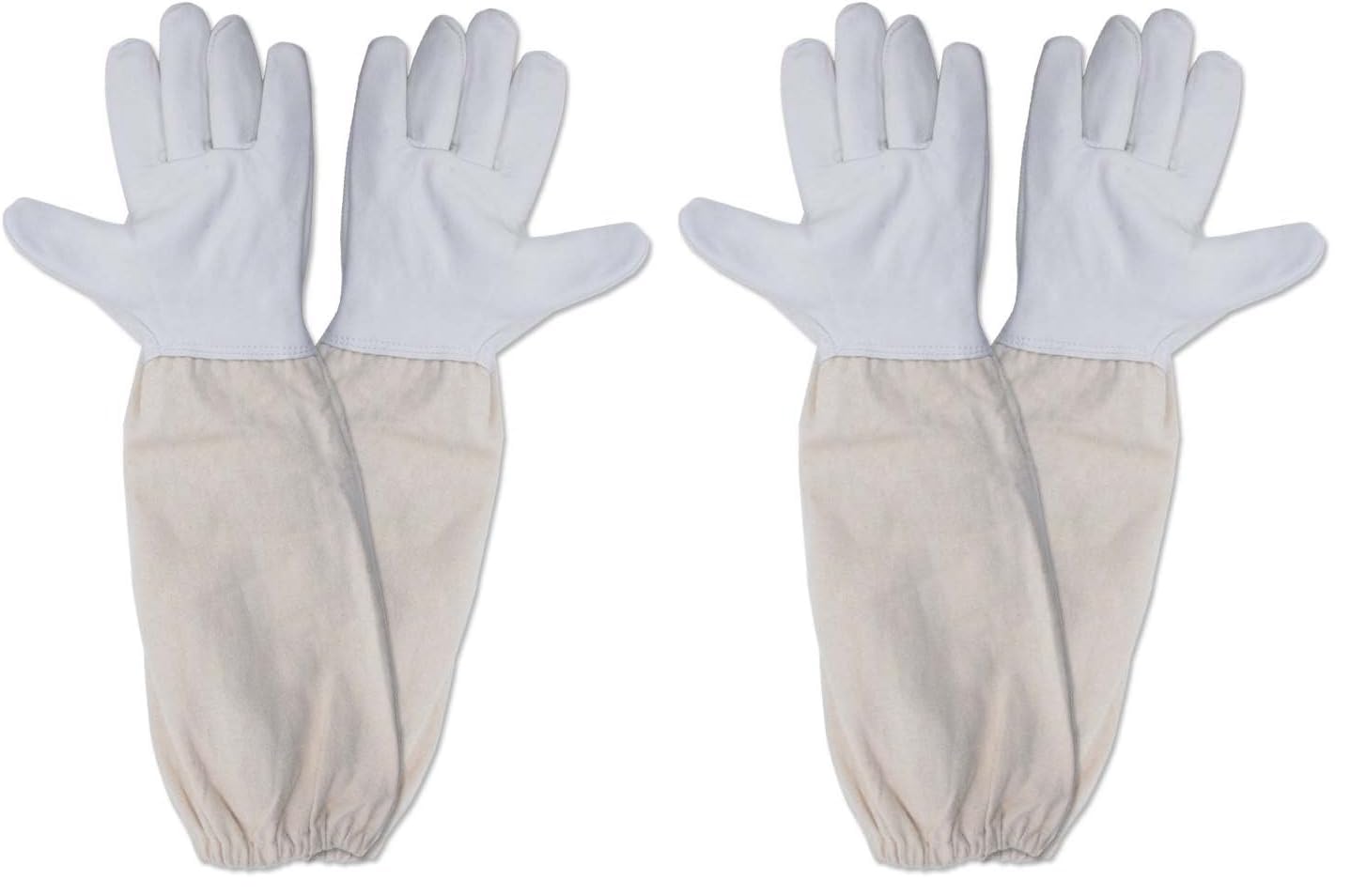 KINGLAKE Beekeeping Gloves Bee Hive Gloves Goatskin Beekeeping Protective Glove with Sleeves Large for the Beginner Beekeeper